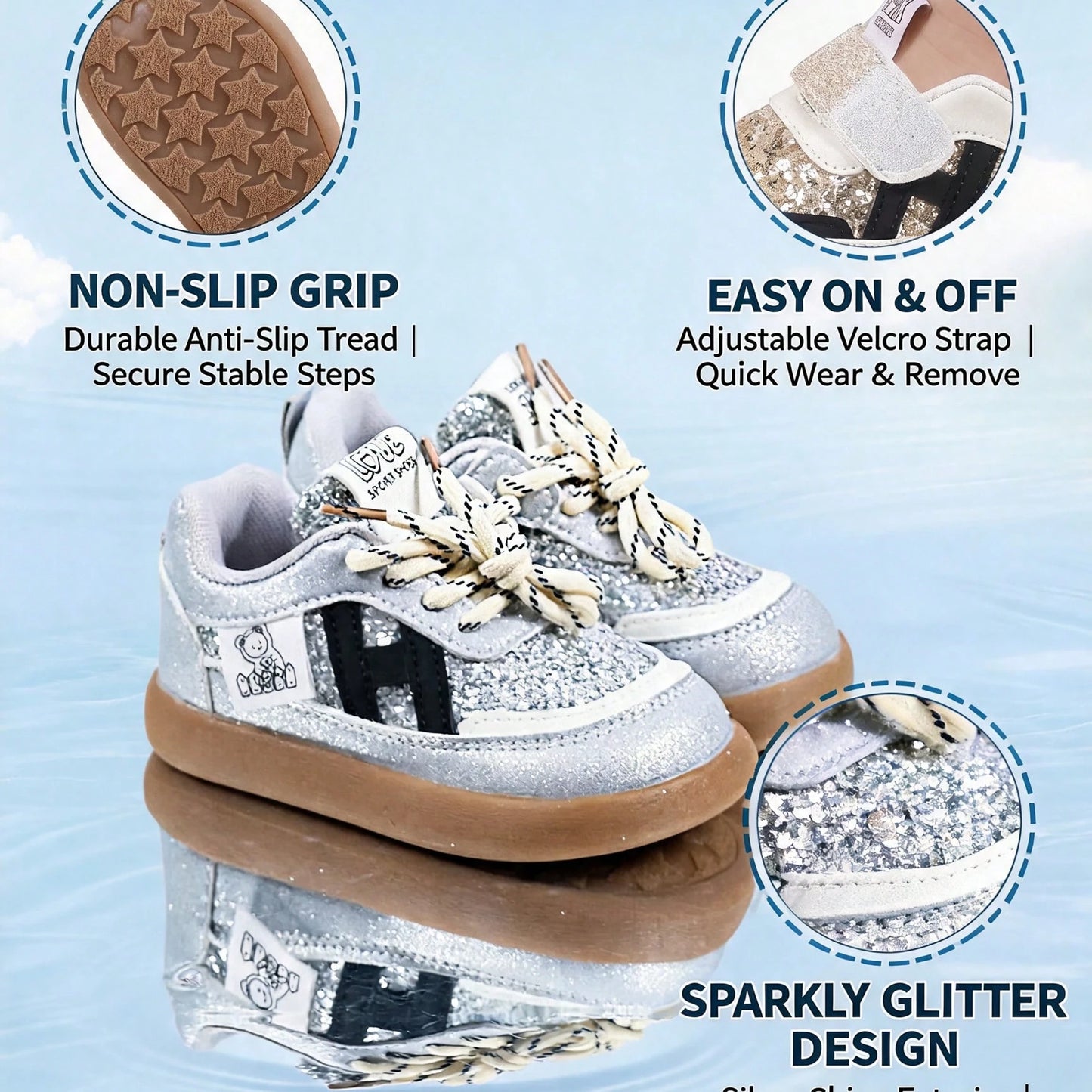 1 Pair Baby Sports Shoes, Spring/Autumn Fashion New Kids White Sneakers, Soft Sole Anti-Slip Boys Casual Board Shoes, Breathable Infant Shoes, Soft Upper Breathable Sports Shoes, Suitable For Boys And