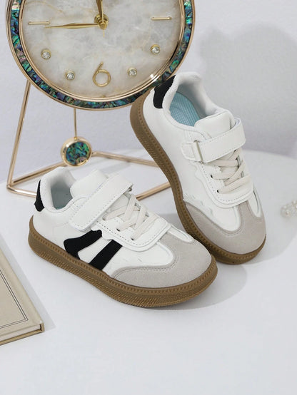 1 Pair Boys Girls Fashion Soft Sole German Trainer Shoes Kids Student Versatile Casual Skate Shoes Baby Soft Sole Shoes Shoes
