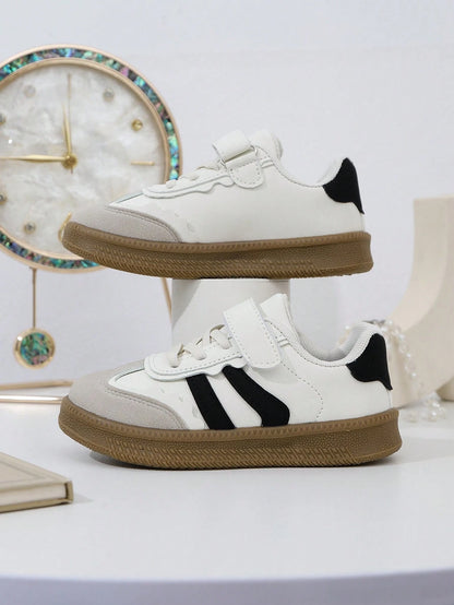 1 Pair Boys Girls Fashion Soft Sole German Trainer Shoes Kids Student Versatile Casual Skate Shoes Baby Soft Sole Shoes Shoes