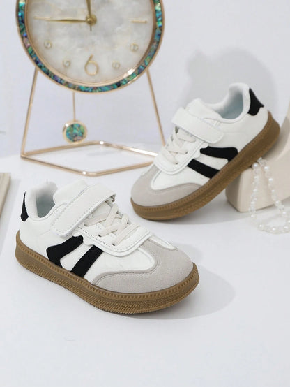 1 Pair Boys Girls Fashion Soft Sole German Trainer Shoes Kids Student Versatile Casual Skate Shoes Baby Soft Sole Shoes Shoes