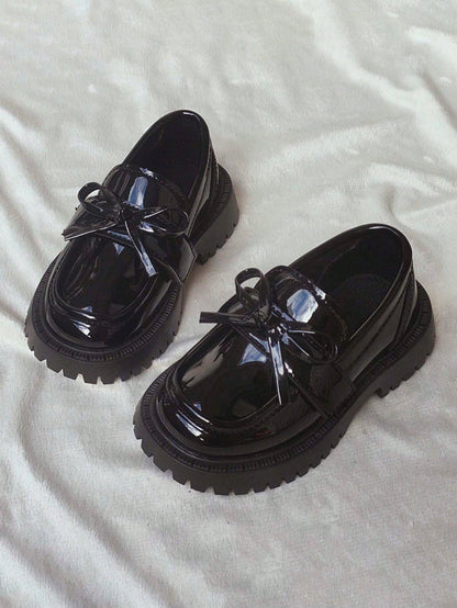 1 Pair Girls' Low Vamp Cute Princess Shoes, Breathable Soft Sole Non-Slip Versatile Children's Shoes, Simple Fashion Baby Toddler Walking Shoes, Flat Slip-On Easy To Put On And Take Off, Suitable For