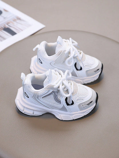 1 Pair Kids' Mesh Breathable Sports Shoes, Lightweight Walking Casual Shoes, Running Hiking Outdoor Shoes For Boys And Girls