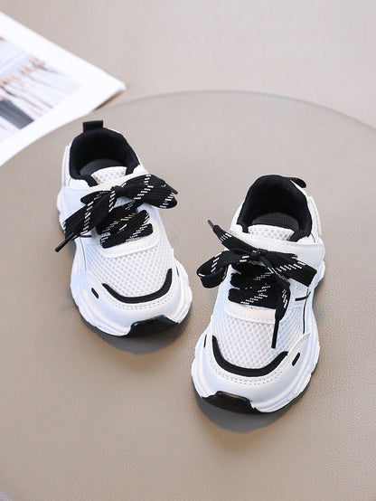 1 Pair Kids' Mesh Breathable Sports Shoes, Lightweight Walking Casual Shoes, Running Hiking Outdoor Shoes For Boys And Girls
