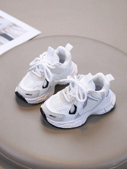 1 Pair Kids' Mesh Breathable Sports Shoes, Lightweight Walking Casual Shoes, Running Hiking Outdoor Shoes For Boys And Girls