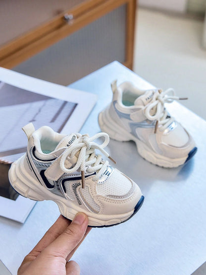 1 Pair Kids Outdoor Sports Shoes, Chunky Sneakers, Versatile Casual Shoes, Soft Sole Baby Walking Shoes