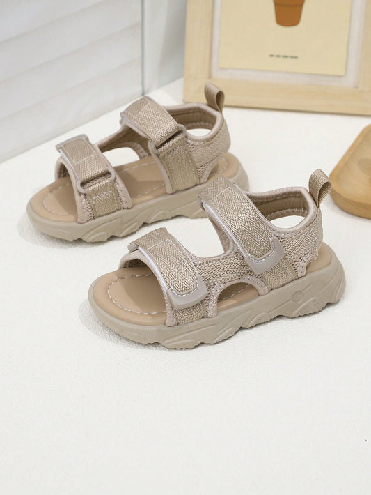 1 Pair Kids' Sports Sandals, Outdoor Beach Sandals, Soft Sole Fashionable Boys' Sandals