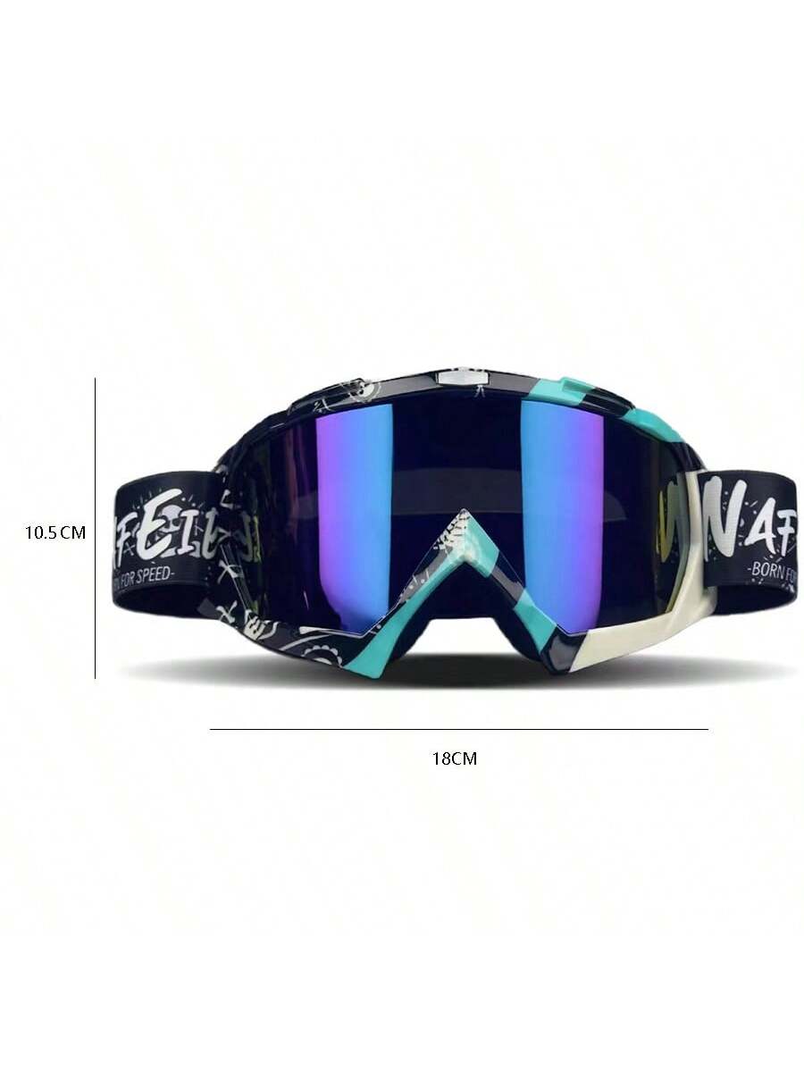 1 Pair Ski Goggles, Motorcycle Goggles, Windproof Goggles, Outdoor Sports Cycling Goggles, Snowmobile Off-Road Sports Goggles, Ski Goggles, ATV Windproof Outdoor Goggles