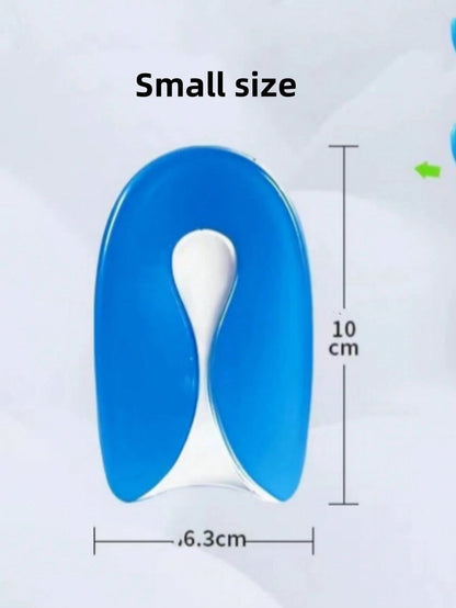 1 Pair U-Shaped Silicone Insole Gel Heel Cushion Inserts, Shock Absorbing For Men And Women, Back To School Supplies, Boots Accessories For Shoes For Women, For Outdoor, Sport, Travel, Household, Offi
