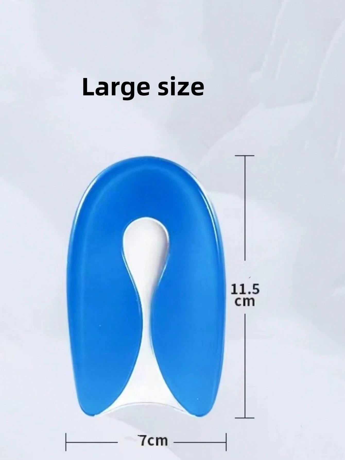 1 Pair U-Shaped Silicone Insole Gel Heel Cushion Inserts, Shock Absorbing For Men And Women, Back To School Supplies, Boots Accessories For Shoes For Women, For Outdoor, Sport, Travel, Household, Offi