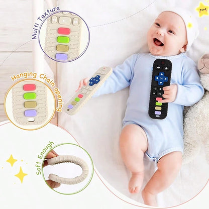 1 Pc Baby Silicone Teething Toy, Chewing Toy For Babies 0–18 Months, Baby Teething Toys, Newborn Gifts, Christmas And Easter Gifts