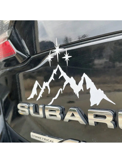 1 Pc City Of Starlight Car Decal, Cute Acotar Themed Sticker Featuring The Starry Skyline, Perfect For Car Window Laptop, Easy To Apply And Remove