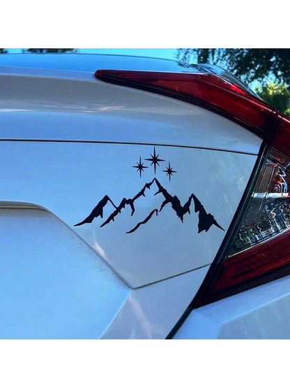 1 Pc City Of Starlight Car Decal, Cute Acotar Themed Sticker Featuring The Starry Skyline, Perfect For Car Window Laptop, Easy To Apply And Remove