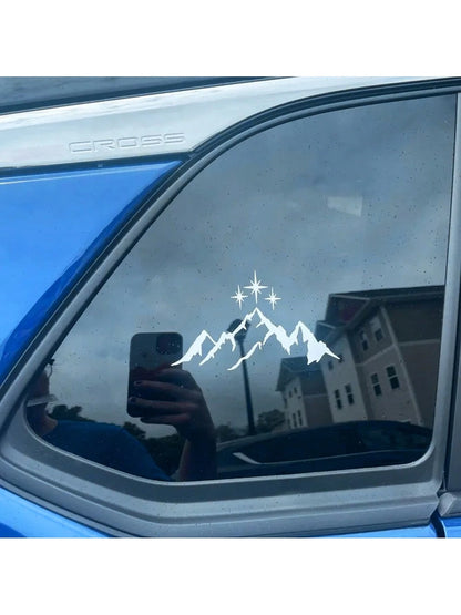 1 Pc City Of Starlight Car Decal, Cute Acotar Themed Sticker Featuring The Starry Skyline, Perfect For Car Window Laptop, Easy To Apply And Remove