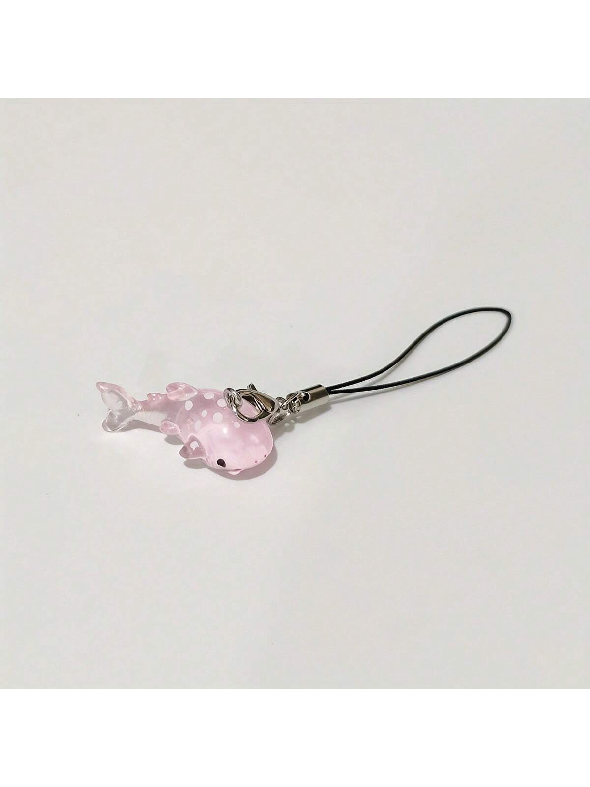1 Pc Cute Mini Resin Whale Shark Phone Lanyard, Fashionable Marine Animal Phone Decoration Accessory Gifts For Mother, Family, Friends, Birthday, Holiday Phone Charm, Phone Chain