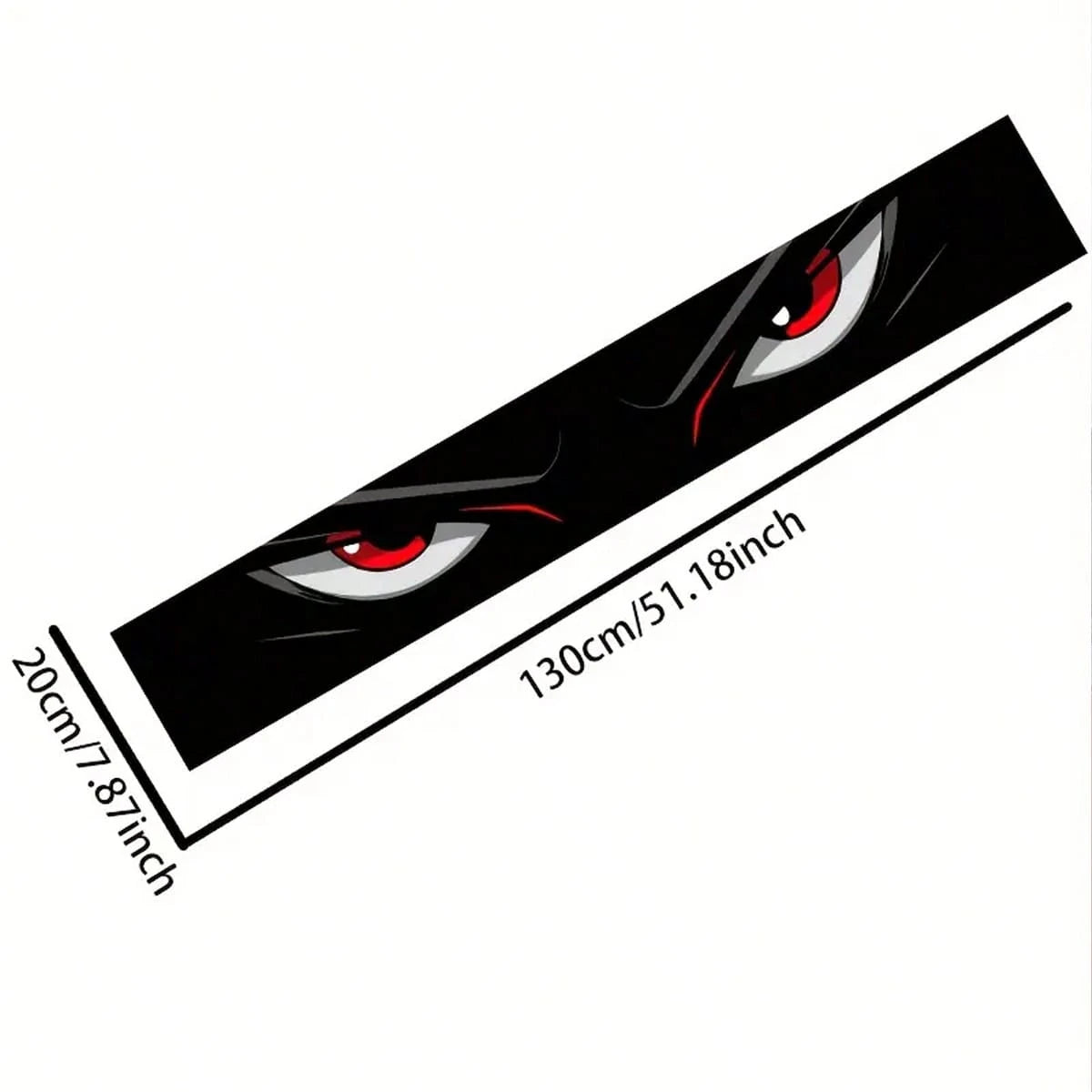 1-Piece Eye-Catching Car Windshield Eye Stickers, Waterproof, Scratch Resistant, Suitable For All Car Models- Audi, Mitsubishi, BMW, Opel, Citroen. Car SUV,MPV, Auto Parts