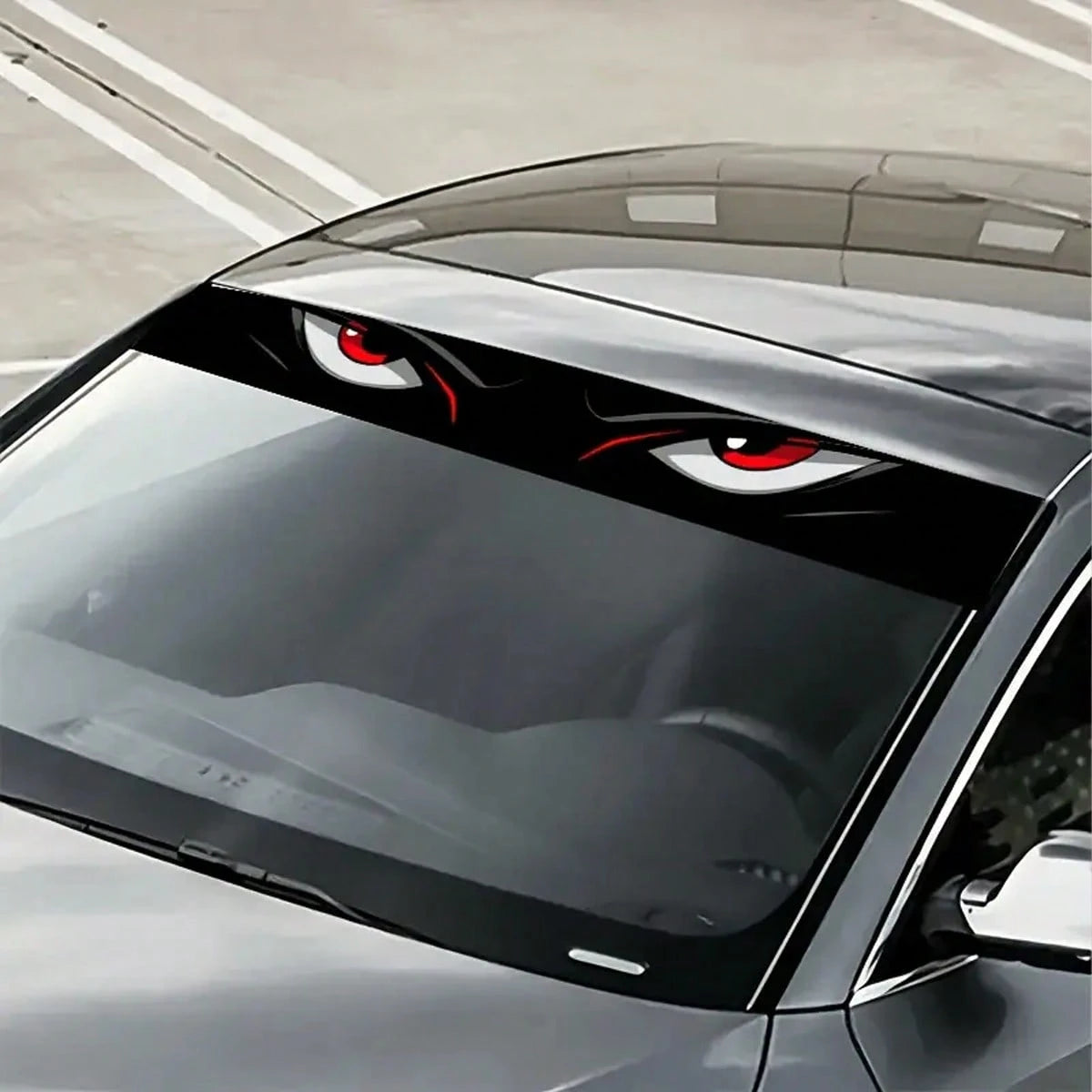 1-Piece Eye-Catching Car Windshield Eye Stickers, Waterproof, Scratch Resistant, Suitable For All Car Models- Audi, Mitsubishi, BMW, Opel, Citroen. Car SUV,MPV, Auto Parts