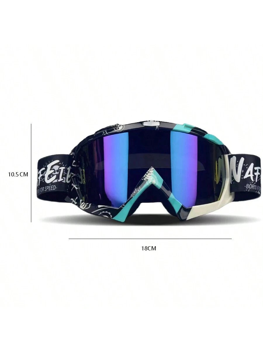 1 Piece Of Skiing And Mountaineering Goggles, Motorcycle Goggles, Windproof Goggles, Outdoor Sports Riding Goggles, Snow Motorcycle Off-Road Sports Goggles, Skiing Goggles, ATV Windproof Outdoor Goggl