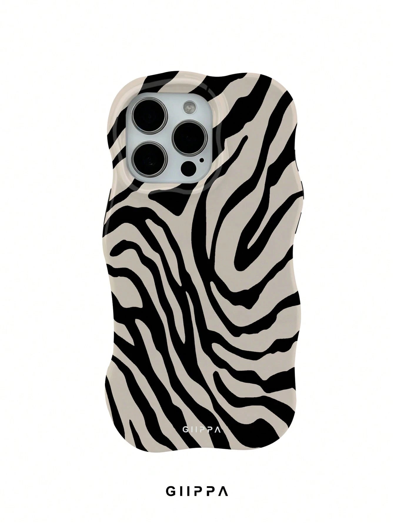 1 Piece Zebra Pattern Design, Wave-Shaped Phone 17 Pro Max Case, Compatible With Phone 16 Pro Max, 15 Pro Max, 14 Pro Max, Korean And Elegant Phone Case, Suitable For 11/12/13/14/15/16 Pro Max Plus, I