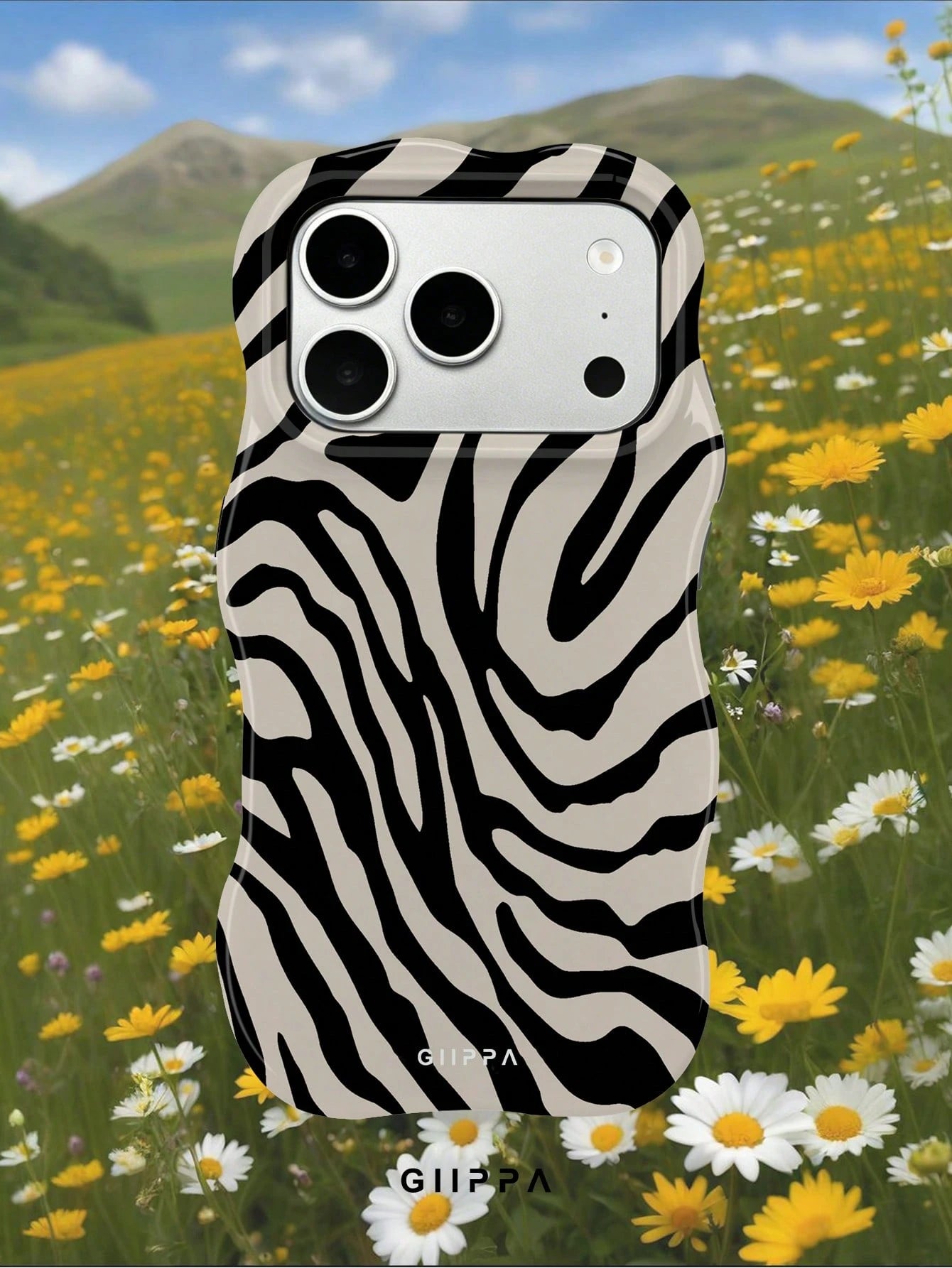 1 Piece Zebra Pattern Design, Wave-Shaped Phone 17 Pro Max Case, Compatible With Phone 16 Pro Max, 15 Pro Max, 14 Pro Max, Korean And Elegant Phone Case, Suitable For 11/12/13/14/15/16 Pro Max Plus, I