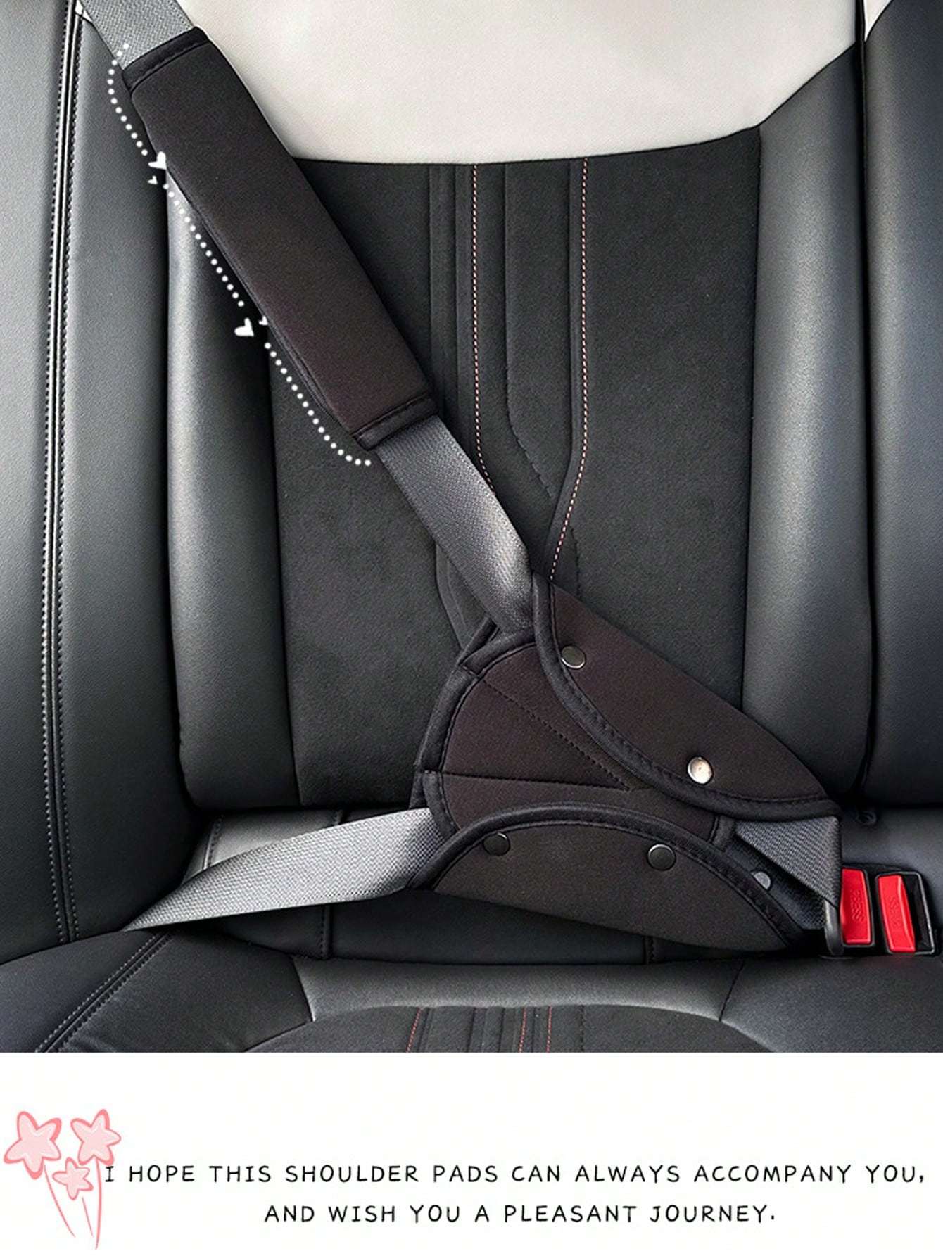 1 Set Car Seat Belt Shoulder Protector, Car Seat Belt Shoulder Guard Anti-Pinch Protective Cover, Seat Belt Shoulder Sleeve, All-Season Universal Car Interior Accessory