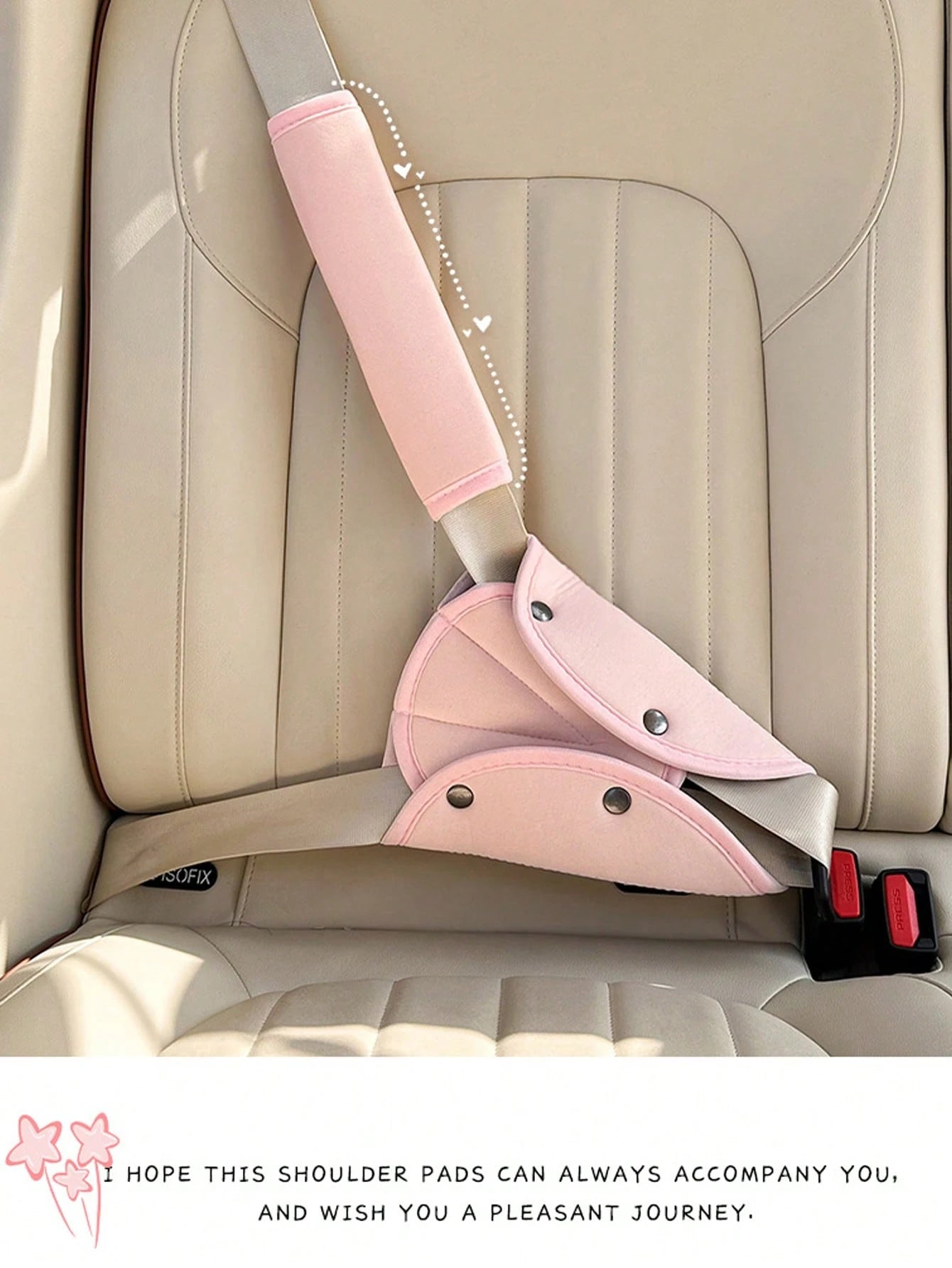 1 Set Car Seat Belt Shoulder Protector, Car Seat Belt Shoulder Guard Anti-Pinch Protective Cover, Seat Belt Shoulder Sleeve, All-Season Universal Car Interior Accessory