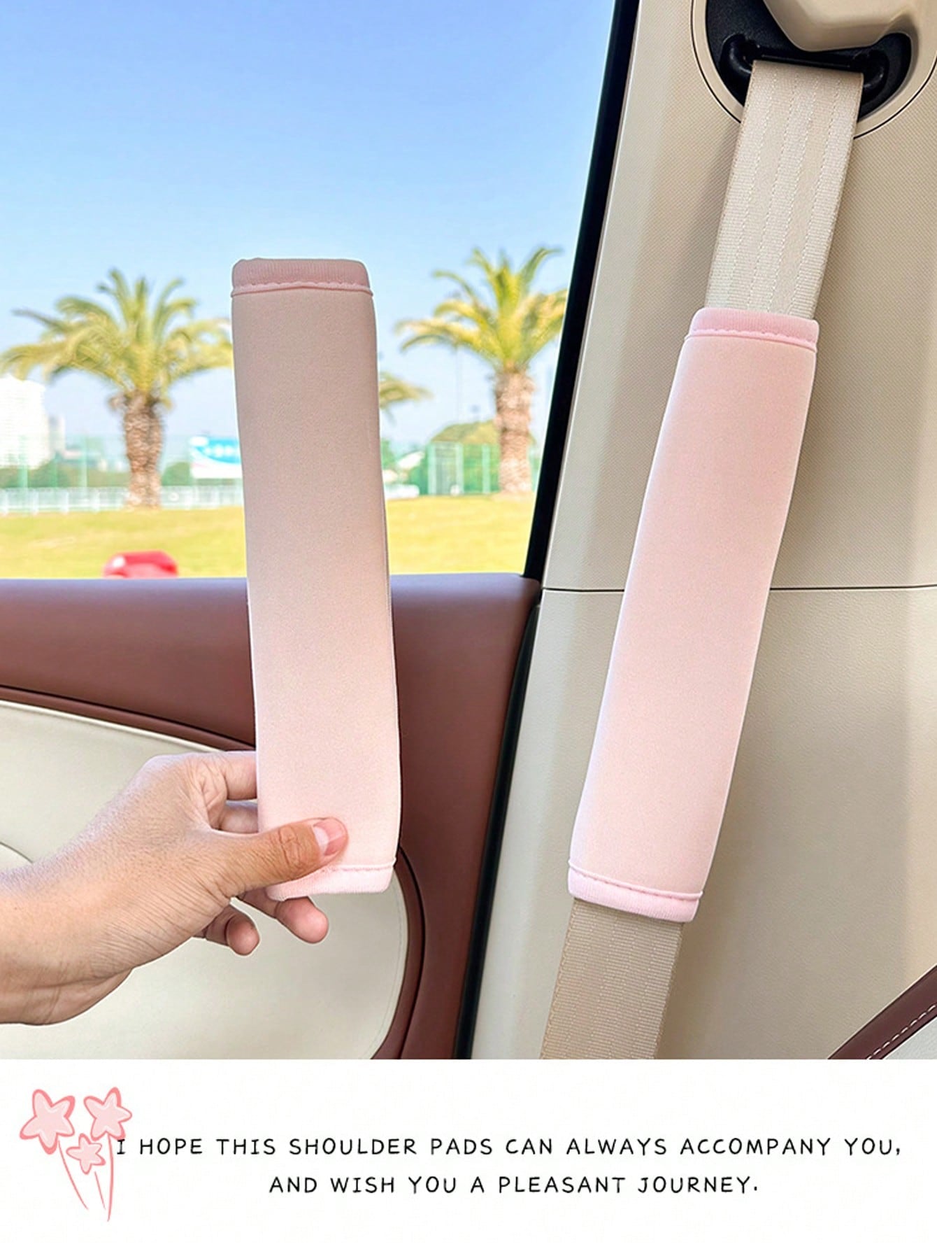 1 Set Car Seat Belt Shoulder Protector, Car Seat Belt Shoulder Guard Anti-Pinch Protective Cover, Seat Belt Shoulder Sleeve, All-Season Universal Car Interior Accessory
