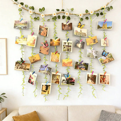 1 Set Children's Room Realistic White Flower Photo Wall Hanging Decor, Suitable For Children's Room Photo Hanging, Room Decoration, Children's Birthday, Theme Events, Daily Photo Exhibition, Gift Part