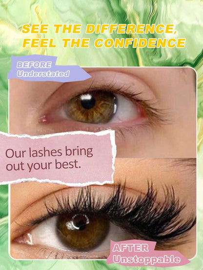 10 Pairs Natural Cat Eye Cartoon Style Short Soft 3D Faux Mink False Eyelashes, Extra Long Fluffy Eyelash Extension Tool, Suitable For Daily, Brunch, Video Call, Passport Photo, Wedding Guest, Travel