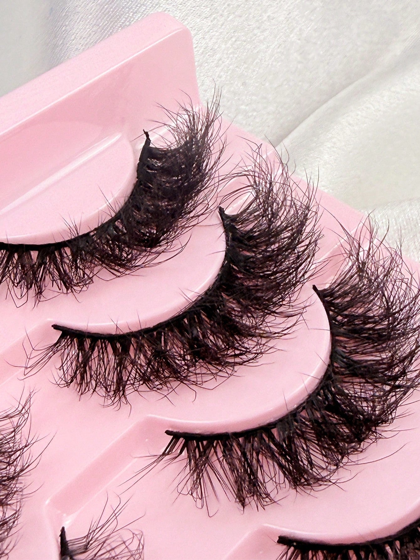 10 Pairs Natural Slender And Messy Soft Fluffy Criss-Cross Lengthening Thick Faux Mink Eyelashes Strip Eyelashes Lashes Dramatic Makeup Suitable For Wearing At A Dance Party