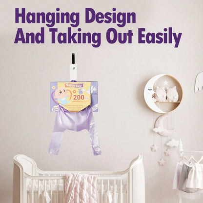 100/200Pcs Disposable Diaper Bags, Scented Portable Diaper Storage Bags, Hanging Diaper Bag Accessories, Diaper Trash Bags Or Pet Waste Bags, Diaper Bag Series, Baby Gift