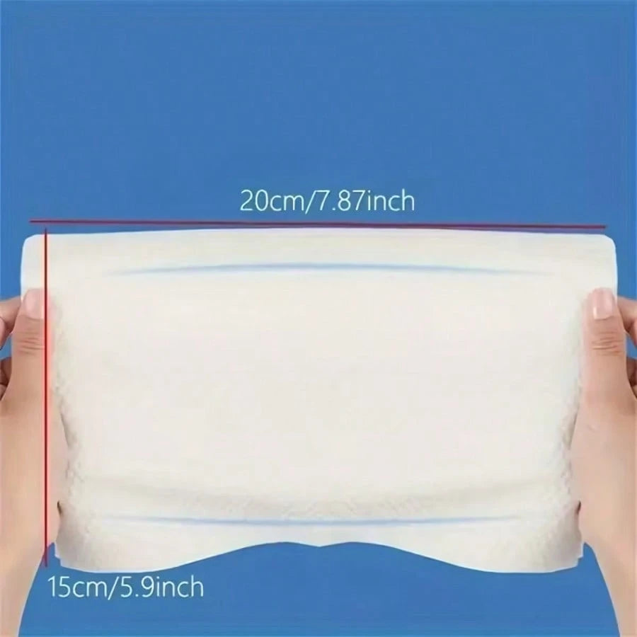 100pcs/Pack Reusable Thickened Facial Tissues, Travel Cleansing Wipes, Dual-Use Wet & Dry Makeup Remover Pads, Soft Fabric