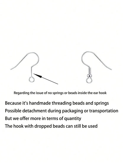 100pcs/set Casual Stainless Steel Ear Hook For Women For DIY Jewelry Making