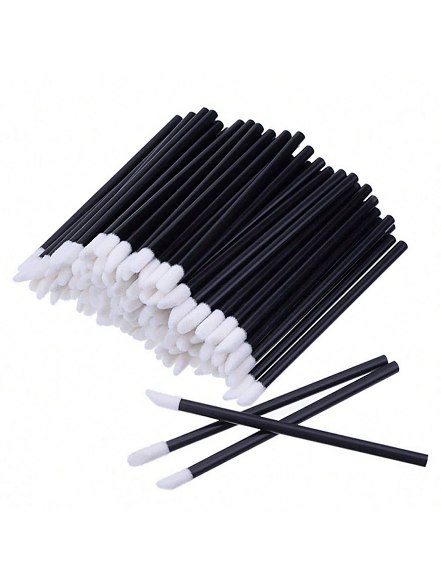 100pcs/Set Disposable Lip Brushes, Makeup Applicator Wands For Lipstick, Lip Gloss, Cosmetic Beauty Tools Kit,Giveaways