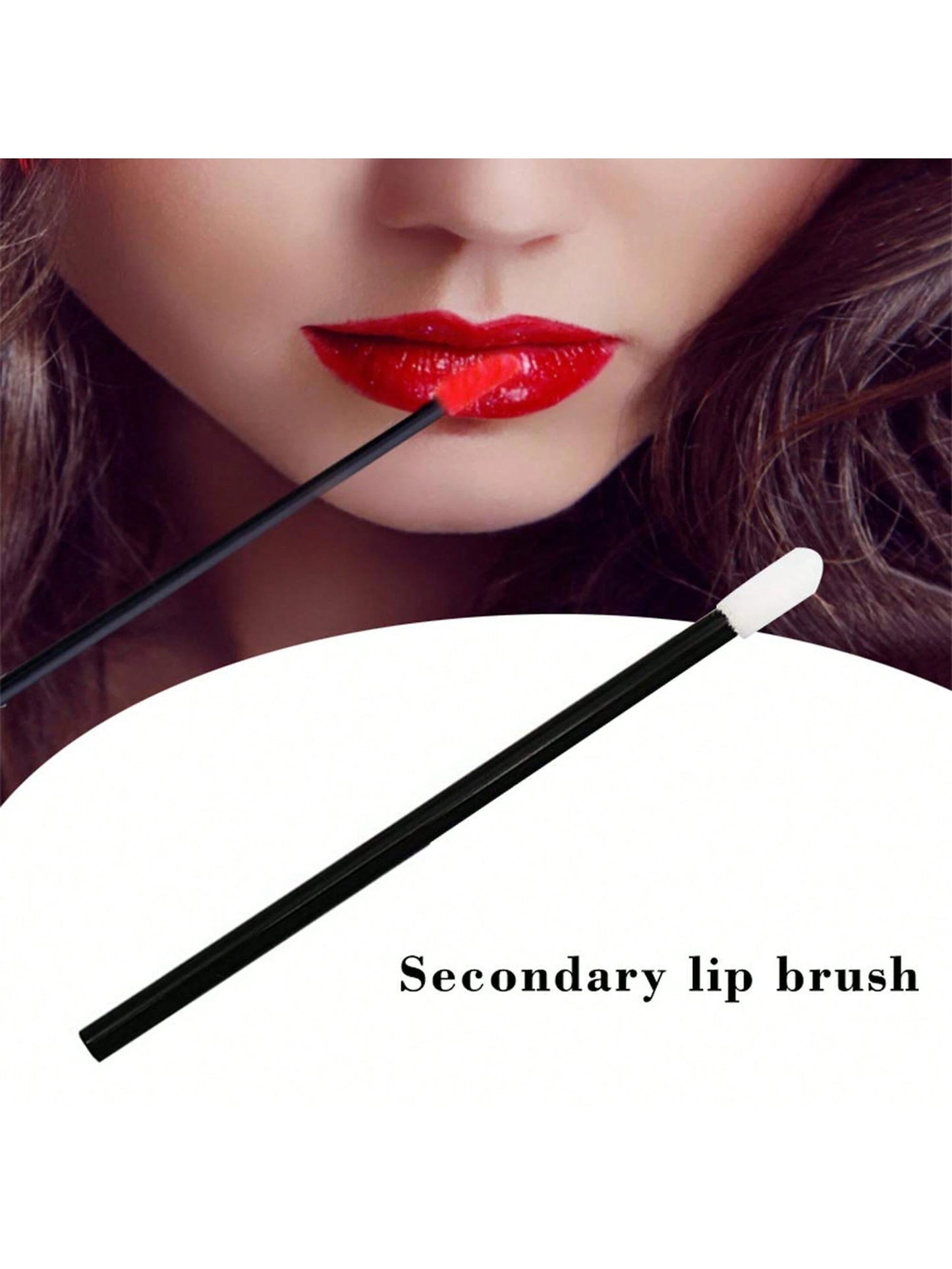100pcs/Set Disposable Lip Brushes, Makeup Applicator Wands For Lipstick, Lip Gloss, Cosmetic Beauty Tools Kit,Giveaways