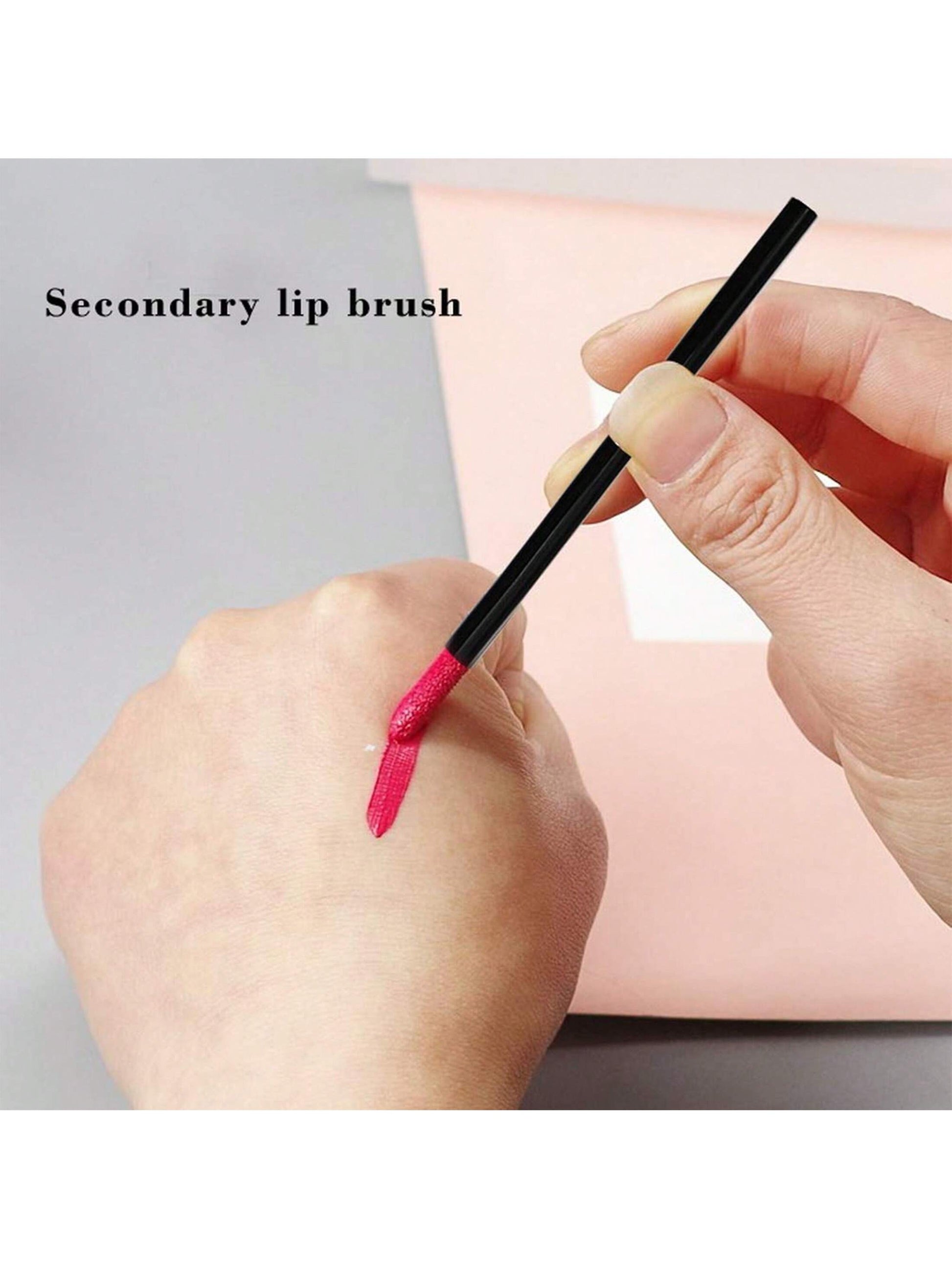 100pcs/Set Disposable Lip Brushes, Makeup Applicator Wands For Lipstick, Lip Gloss, Cosmetic Beauty Tools Kit,Giveaways