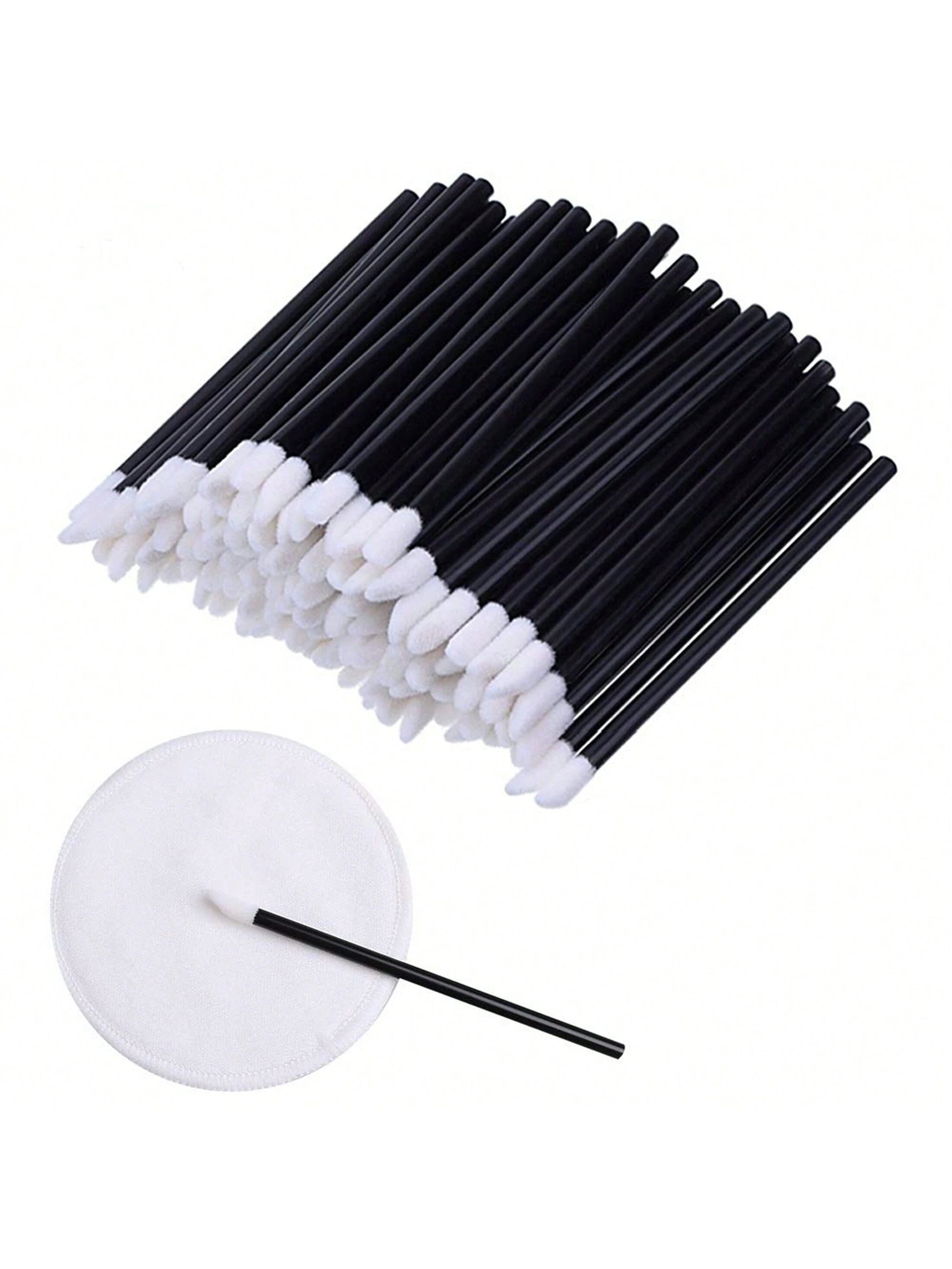 100pcs/Set Disposable Lip Brushes, Makeup Applicator Wands For Lipstick, Lip Gloss, Cosmetic Beauty Tools Kit,Giveaways
