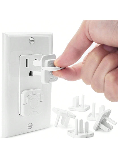 10pcs/15pcs US Standard 2-Prong/3-Prong Outlet Covers, Insulated Protective Caps, Anti-Electric Shock Baby Plug Covers, Child Safety
