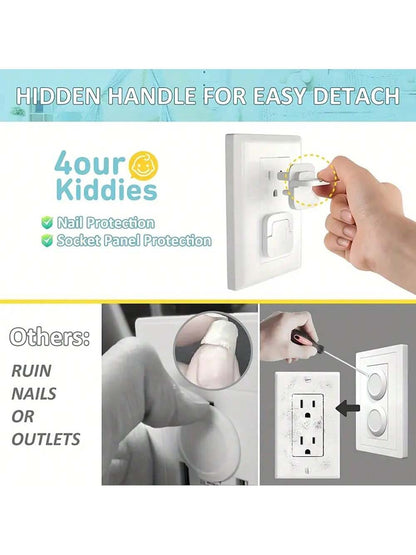 10pcs/15pcs US Standard 2-Prong/3-Prong Outlet Covers, Insulated Protective Caps, Anti-Electric Shock Baby Plug Covers, Child Safety