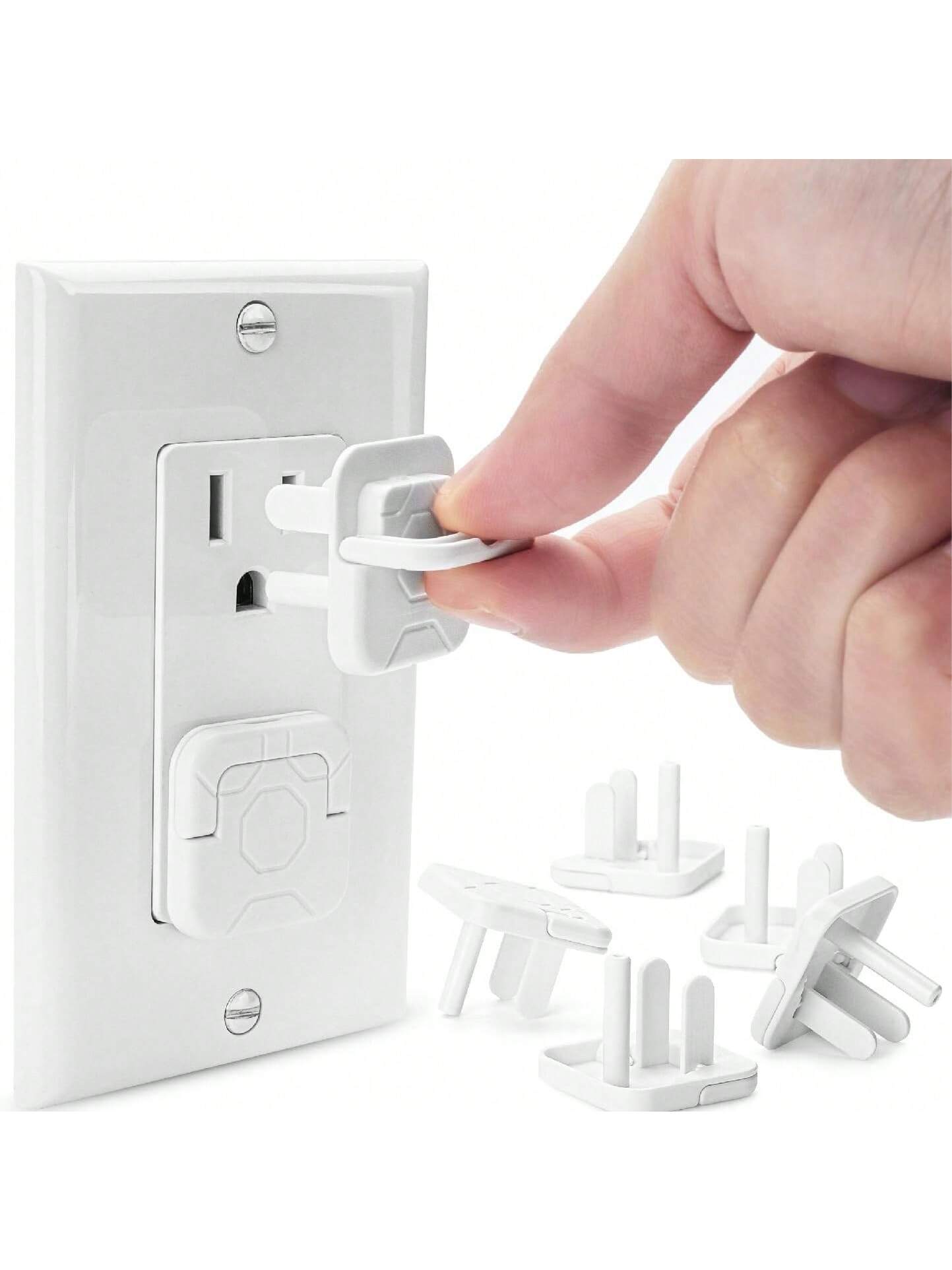 10pcs/15pcs US Standard 2-Prong/3-Prong Outlet Covers, Insulated Protective Caps, Anti-Electric Shock Baby Plug Covers, Child Safety