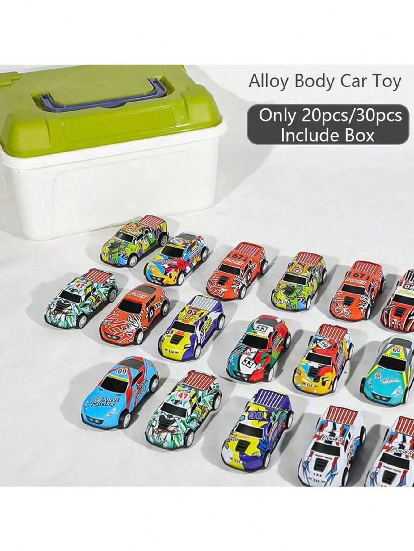10pcs/20pcs/30pcs Metal Toy Car Series- Pull Back Friction Toy Cars- Metal Toy Cars- Metal Racing Cars- Ideal Gift For Kids- Birthday/Christmas Gift