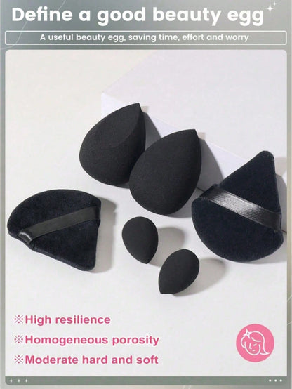 10pcs Multi-Function Makeup Sponge Set, Combination Makeup Tool Kit, Beauty Powder Puff, Wet & Dry Dual-Use Concealer Sponge, Reusable Makeup Tools, Summer Makeup Tools, Makeup Mixer, Hot Weather Make