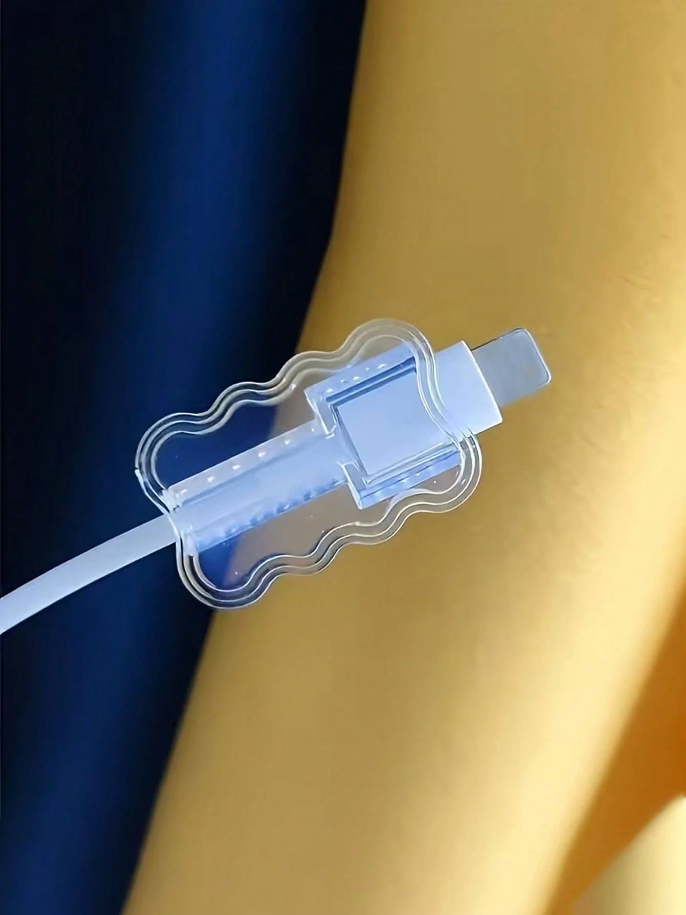 10pcs Transparent Wavy Phone Data Cable Protector, Suitable For IPhone, Smartphone And Tablet- Thickened Data Cable Protector, Phone Charging Cable Protector, TPU Material Soft Protection, Battery No