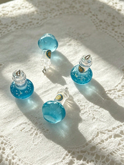 10pcs Vintage Magic Potion Bottle Shaped Pendants For DIY Jewelry Making, Suitable For DIY Necklaces, Earrings, Keychains, Bag Charms, Hair Accessories, Dollhouse Decor