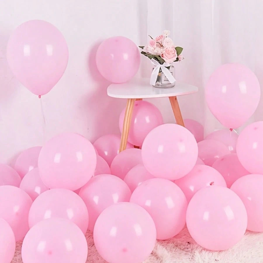 111pcs Balloon Garland Kit- Pink, Blue And Gold Metallic Latex Balloons- Suitable For Boy/Girl Birthday, Wedding, Party Or Gender Reveal Decoration