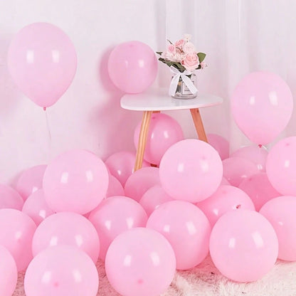 111pcs Balloon Garland Kit- Pink, Blue And Gold Metallic Latex Balloons- Suitable For Boy/Girl Birthday, Wedding, Party Or Gender Reveal Decoration