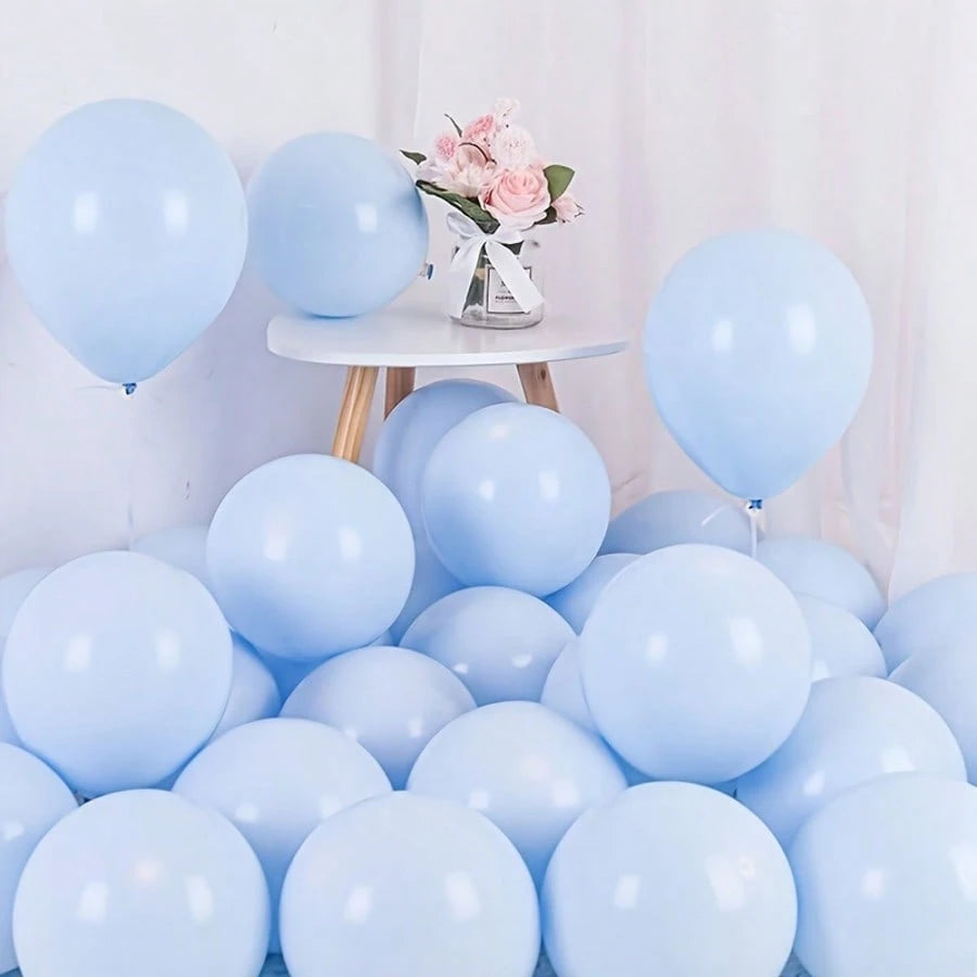 111pcs Balloon Garland Kit- Pink, Blue And Gold Metallic Latex Balloons- Suitable For Boy/Girl Birthday, Wedding, Party Or Gender Reveal Decoration