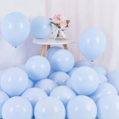 111pcs Balloon Garland Kit- Pink, Blue And Gold Metallic Latex Balloons- Suitable For Boy/Girl Birthday, Wedding, Party Or Gender Reveal Decoration
