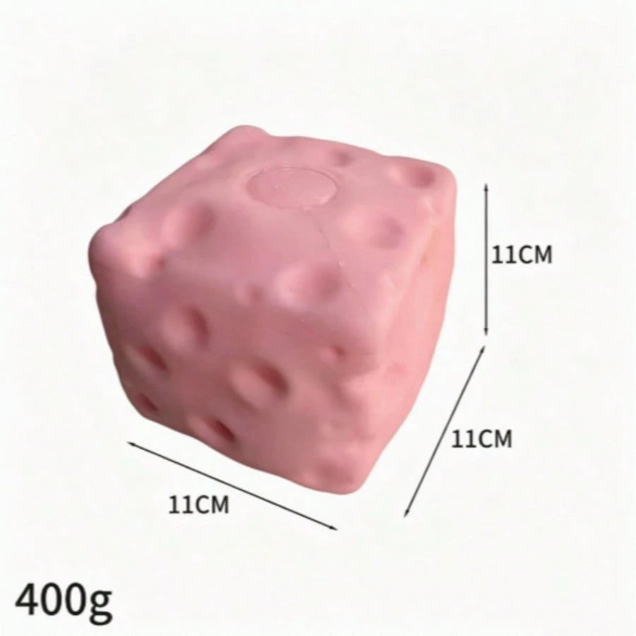 11CM Strawberry & Blueberry Plaid Square Slow Rebound Squeeze Toy, Soft Dumpling Texture Cheese Shape, Anxiety Relief Desktop Ornament, Stress Relief Fingertip Toy For Teens And Adults, Suitable For D