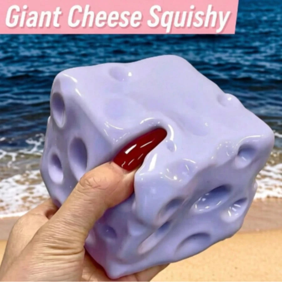 11CM Strawberry & Blueberry Plaid Square Slow Rebound Squeeze Toy, Soft Dumpling Texture Cheese Shape, Anxiety Relief Desktop Ornament, Stress Relief Fingertip Toy For Teens And Adults, Suitable For D