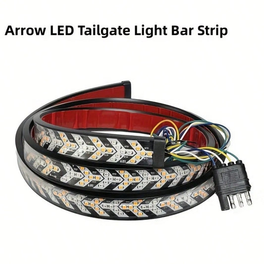 12-24V LED Tailgate Light Bar For Pickup Trucks, Dynamic Turn Signal Brake Reverse Tail Lights